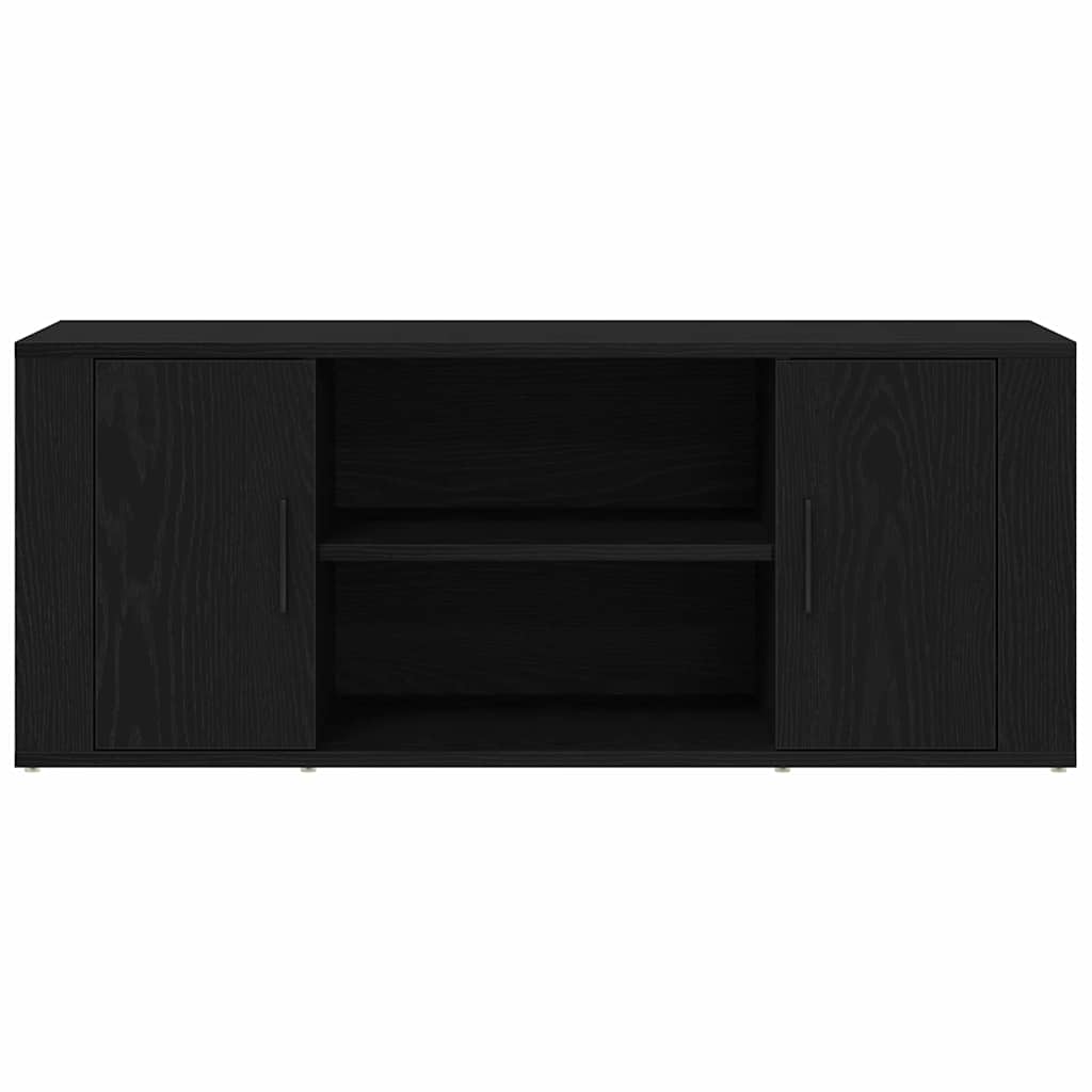 TV Cabinet Black oak 100 x 35 x 40 cm Engineered wood