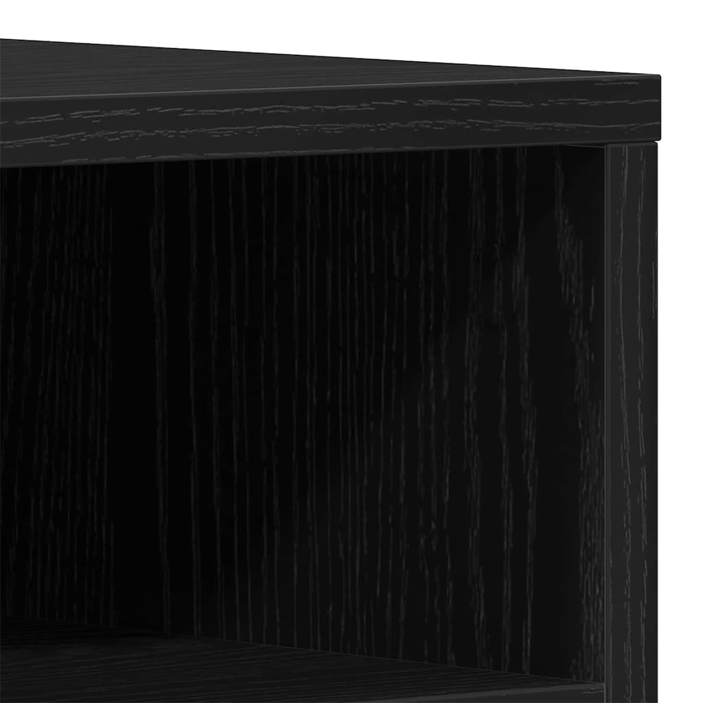 TV Cabinet Black oak 150 x 30 x 44.5 cm Engineered wood