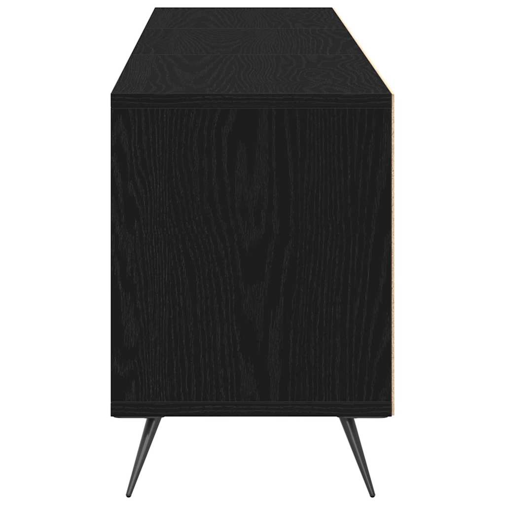 TV Cabinet Black oak 150 x 30 x 44.5 cm Engineered wood