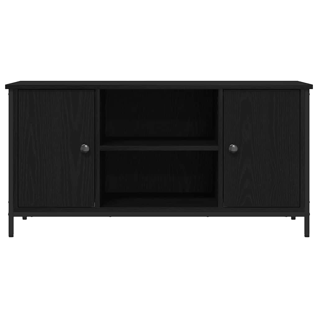 TV Cabinet Black oak 100 x 40 x 50 cm Engineered wood