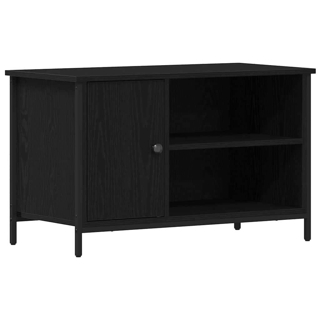 TV Cabinet Black oak 80 x 40 x 50 cm Engineered wood