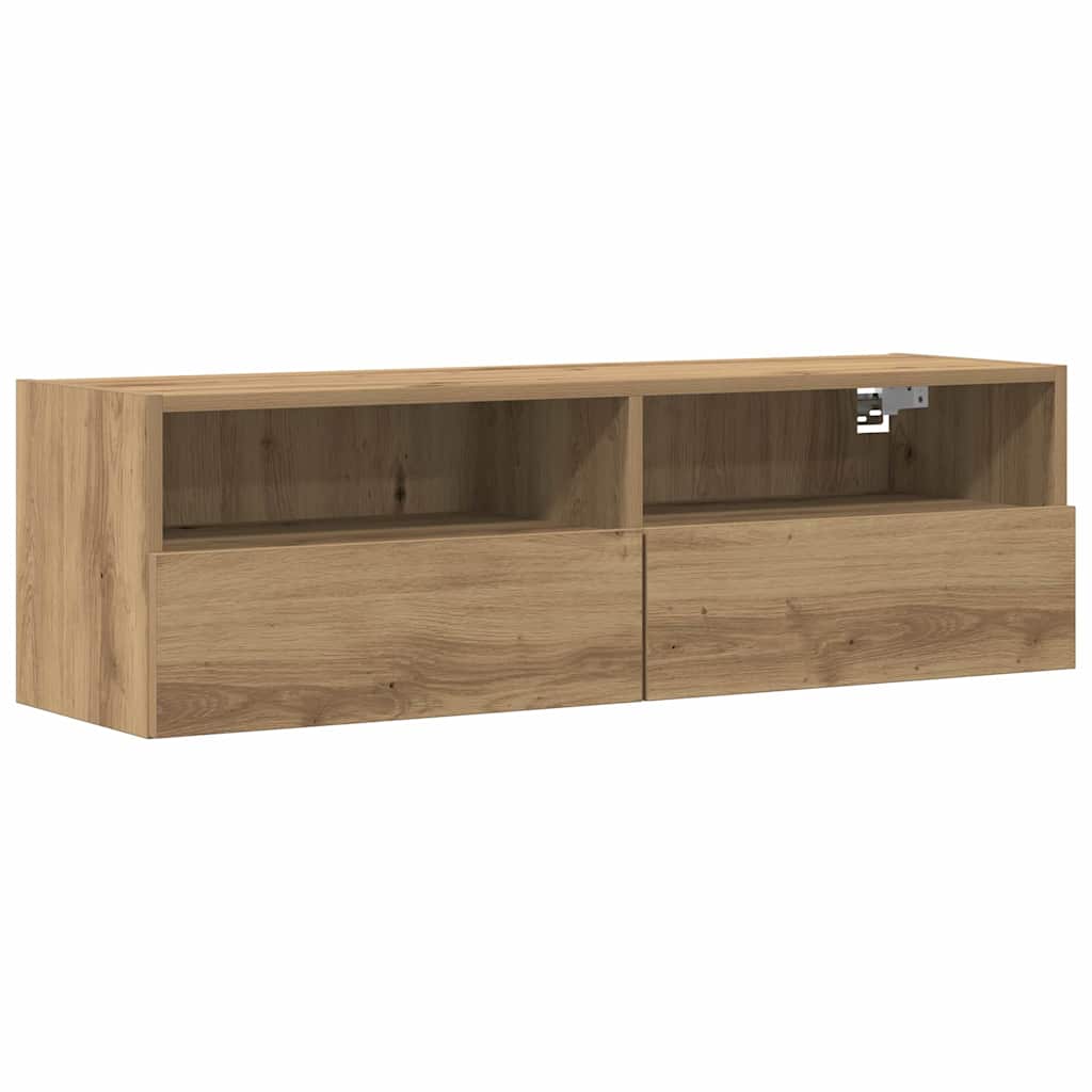 TV Wall Cabinet Artisan oak 100x30x30cm Engineered Wood