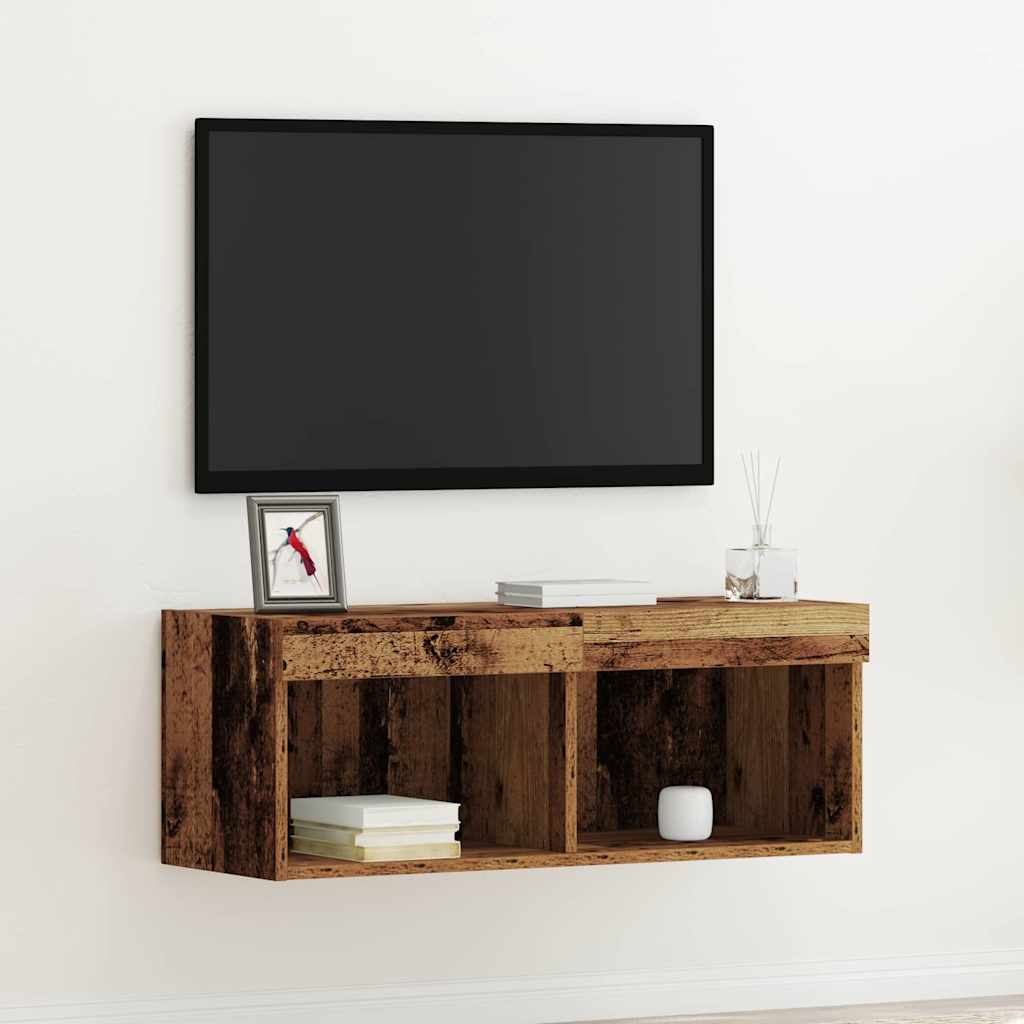 TV Cabinet Old wood 80 x 30 x 30 cm Engineered Wood