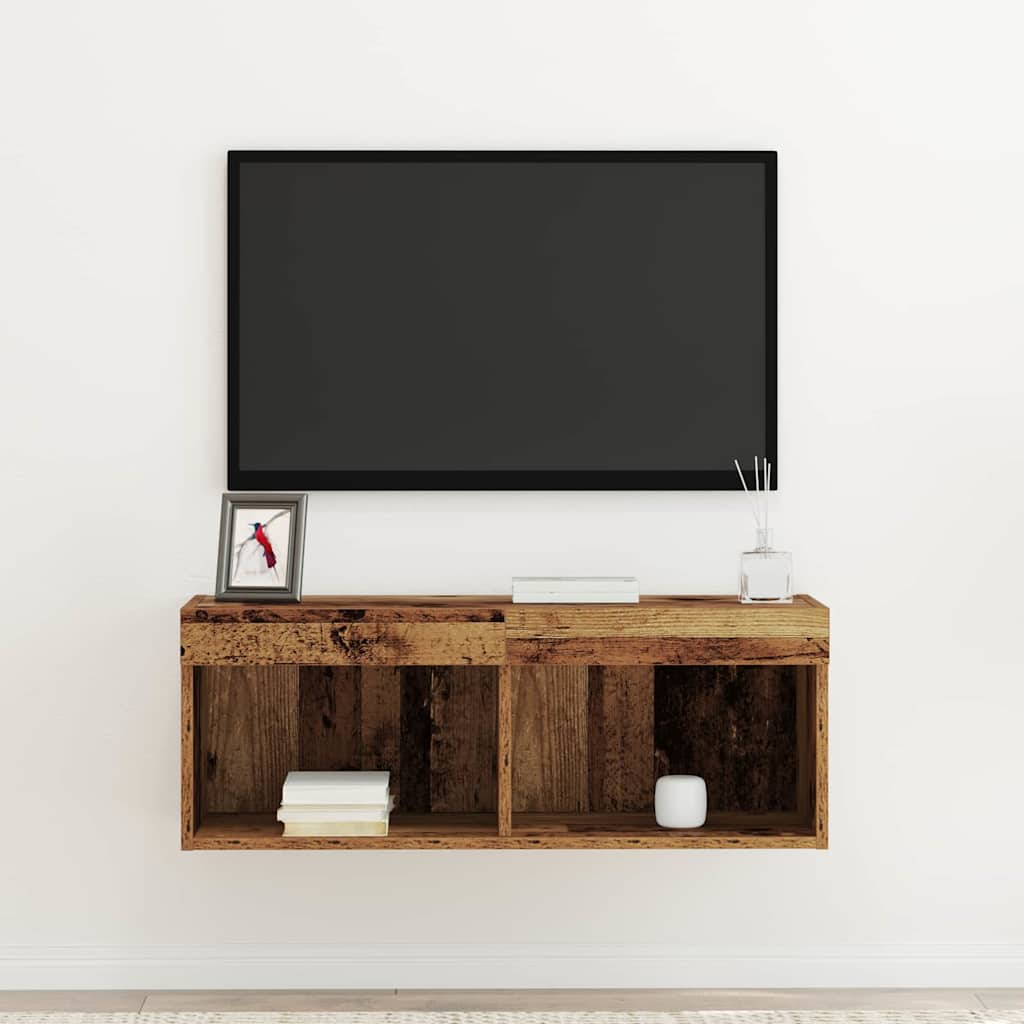 TV Cabinet Old wood 80 x 30 x 30 cm Engineered Wood