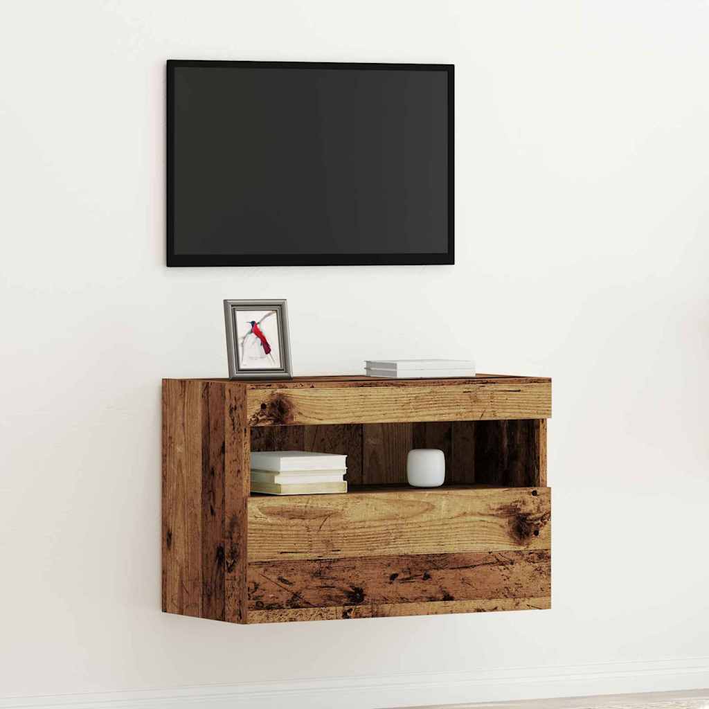 TV Wall Cabinet Old wood 60 x 30 x 40 cm Engineered Wood