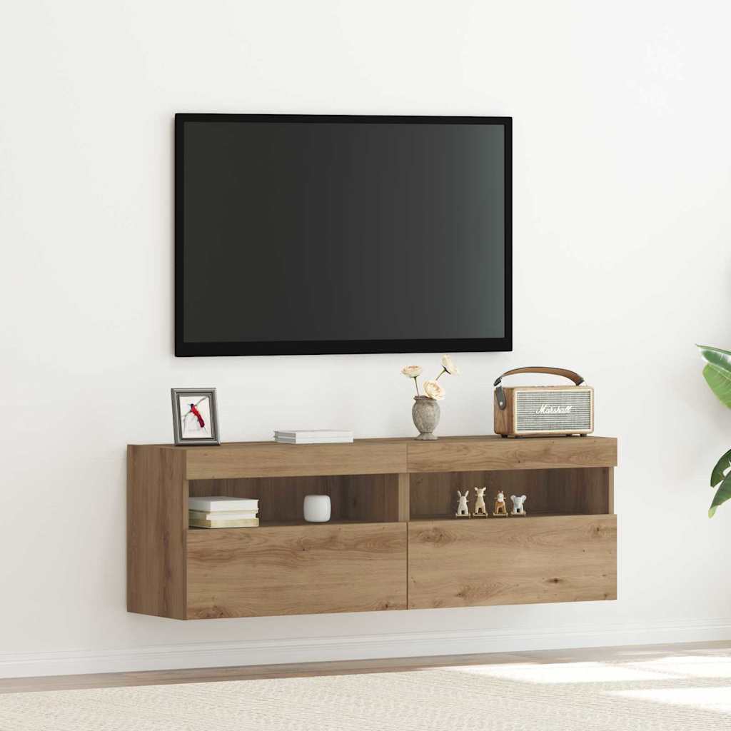 TV Wall Cabinet Artisan oak 60 x 30 x 40 cm Engineered Wood