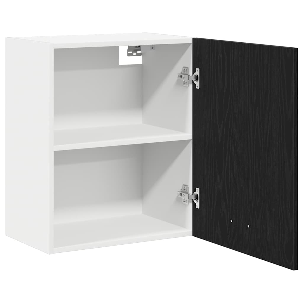 Hanging Cabinets with Shelf 2 pcs Black oak 100 x 31 x 60 cm