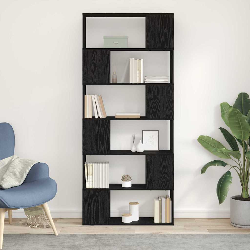 Entertainment Center Black 80 x 24 x 186 cm Engineered wood