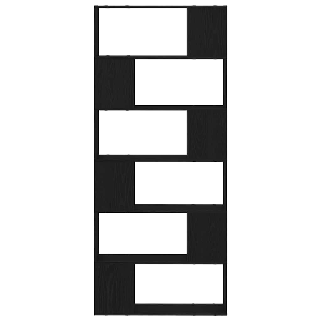 Entertainment Center Black 80 x 24 x 186 cm Engineered wood