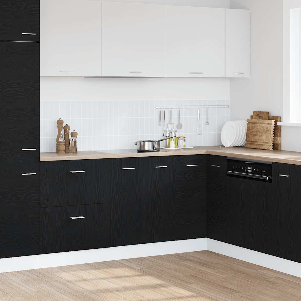 Bottom Cabinet Black Oak 60x46x81.5 cm Engineered Wood
