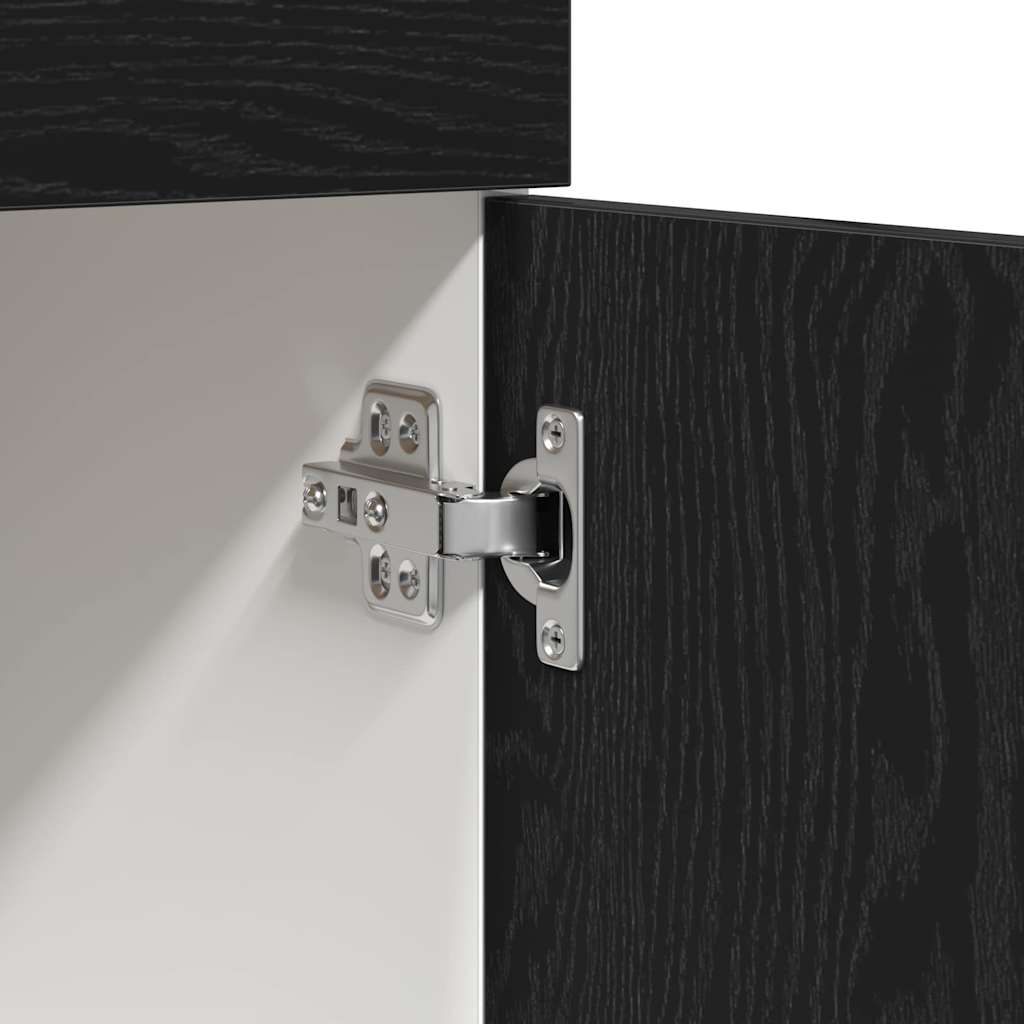 Cabinet with Drawer with Shelf Riga Black oak 80 x 46 x 81.5 cm