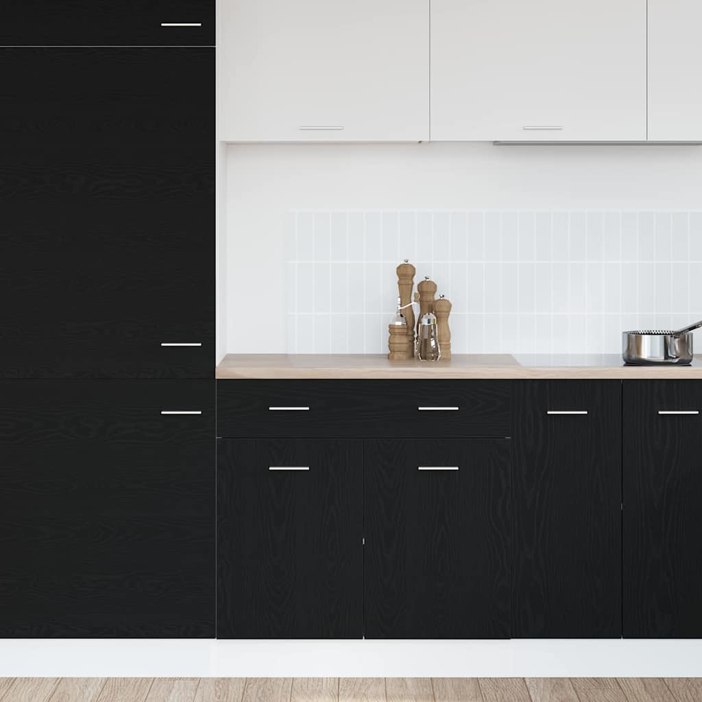 Cabinet with Drawer with Shelf Riga Black oak 80 x 46 x 81.5 cm