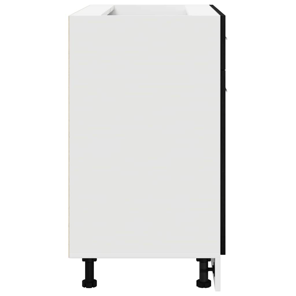 Cabinet with Drawer with Shelf Riga Black oak 80 x 46 x 81.5 cm