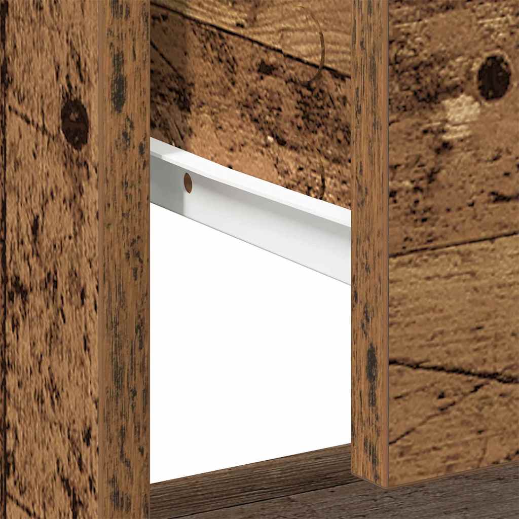 Nightstand with Drawer Old wood 45 x 34 x 44 cm Engineered wood