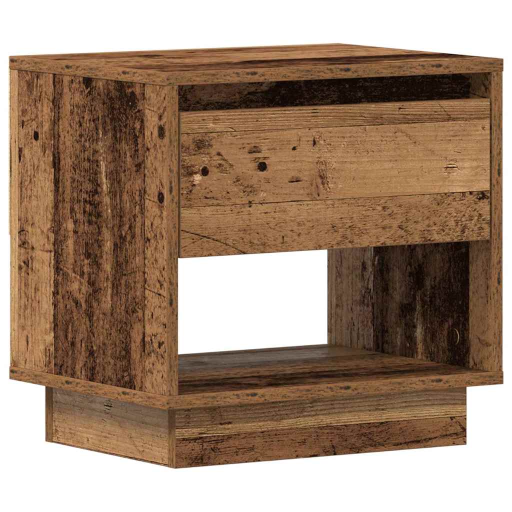 Nightstand with Drawer Old wood 45 x 34 x 44 cm Engineered wood