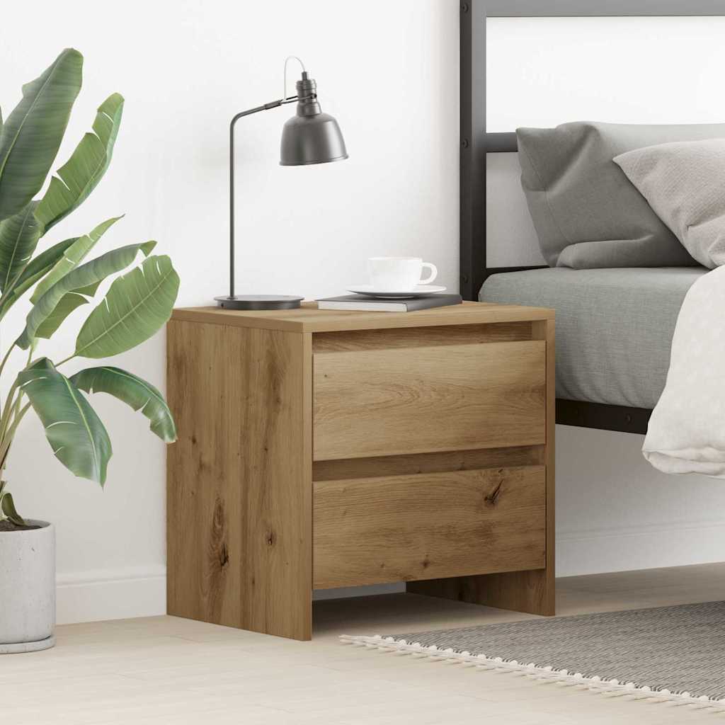 Bedside Cabinet Artisan oak 45 x 34 x 44.5 cm Engineered wood