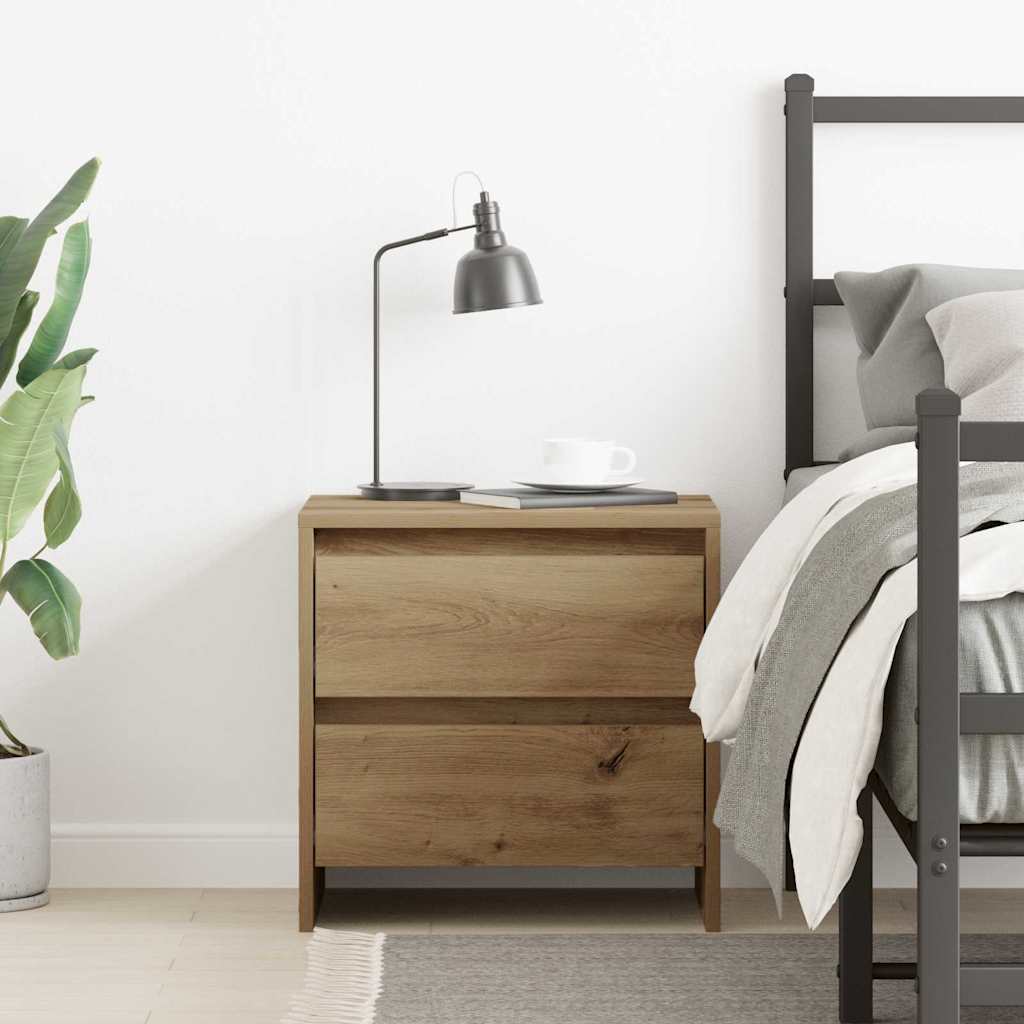 Bedside Cabinet Artisan oak 45 x 34 x 44.5 cm Engineered wood