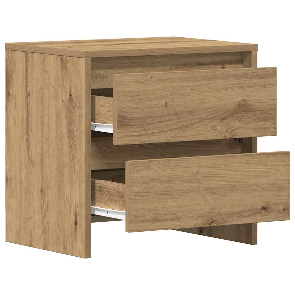 Bedside Cabinet with Drawer 2 pcs Artisan oak 45 x 34 x 44.5 cm