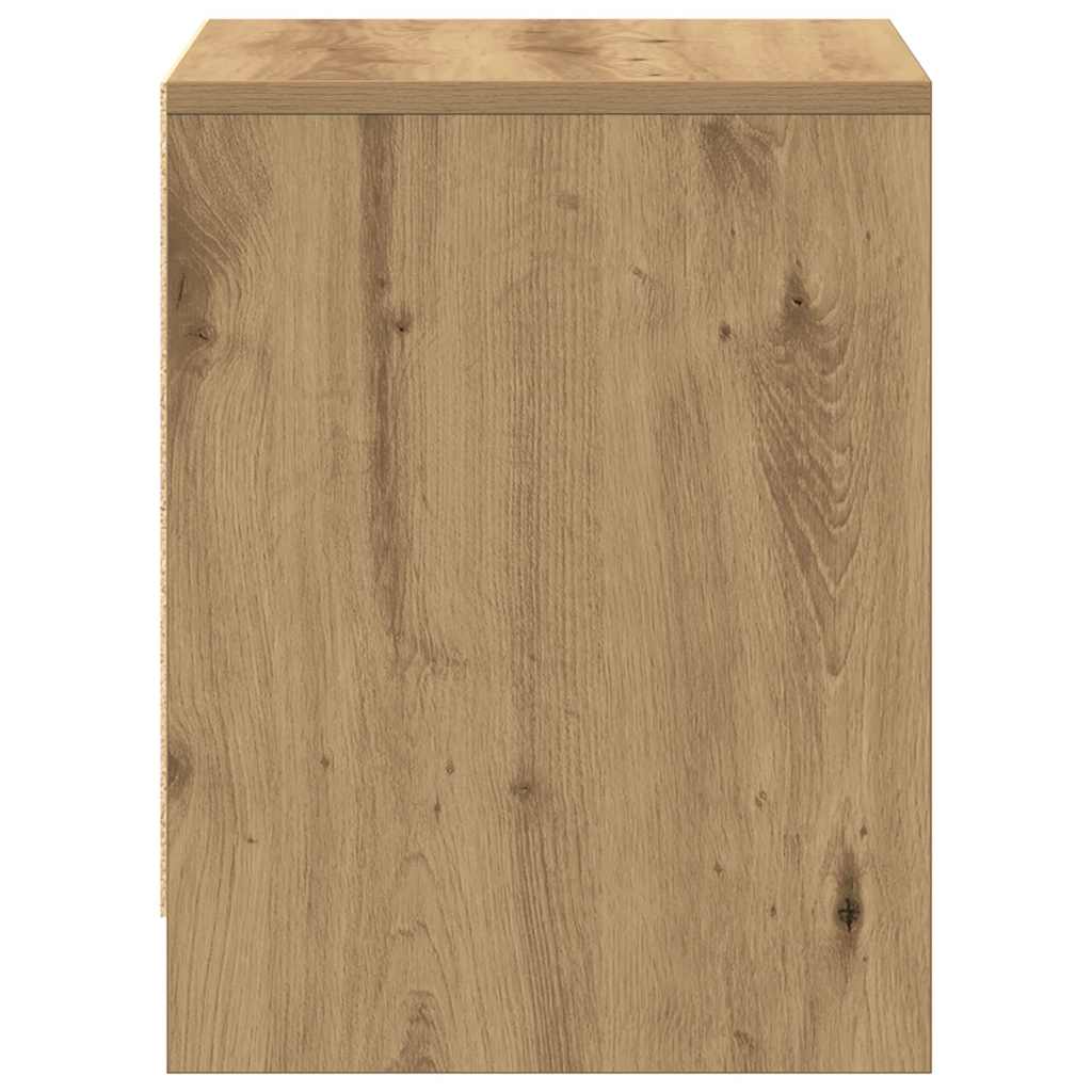 Bedside Cabinet with Drawer 2 pcs Artisan oak 45 x 34 x 44.5 cm