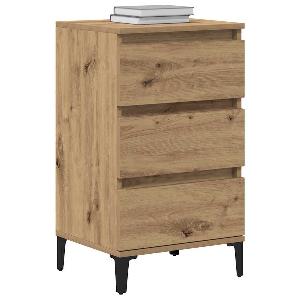 Bedside Cabinet Artisan oak 40 x 35 x 70 cm Engineered wood