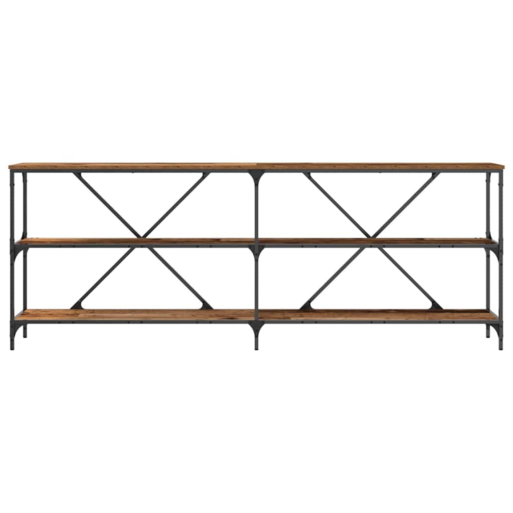 Console Table with Shelf Other Old Wood 200 x 30 x 75 cm