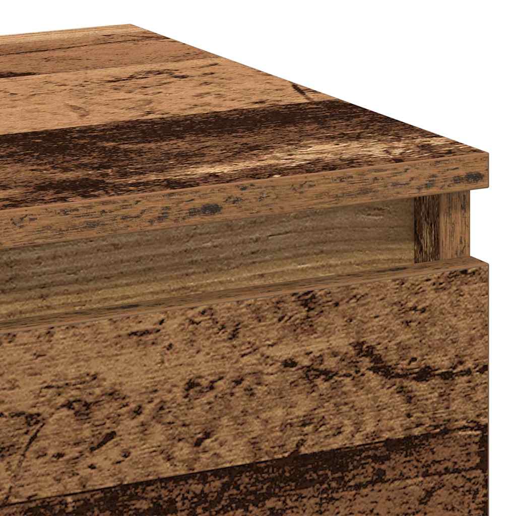 Bedside Cabinet 2 pcs Old wood 40 x 35 x 50 cm Engineered wood