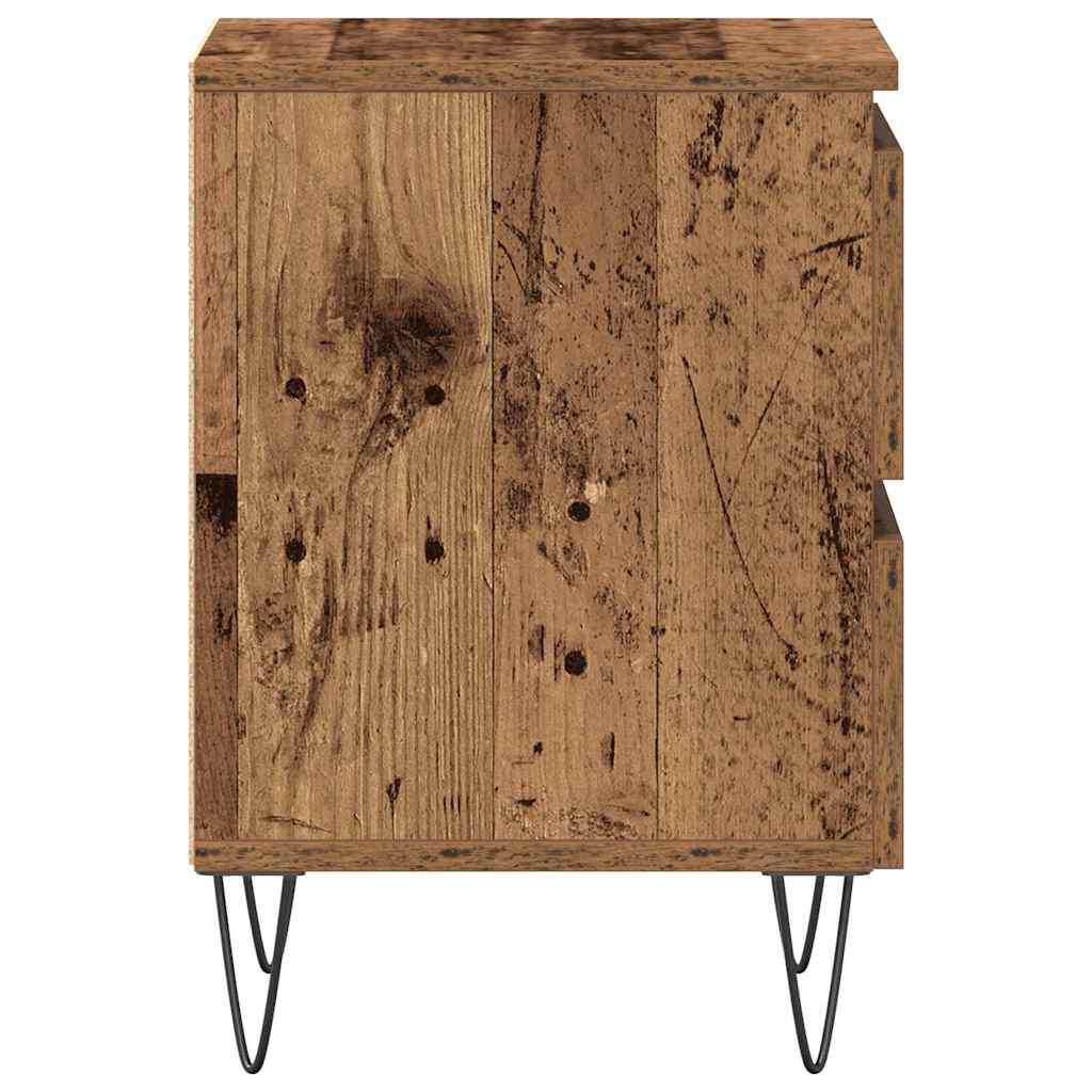 Bedside Cabinet Old wood 40 x 35 x 50 cm Engineered wood