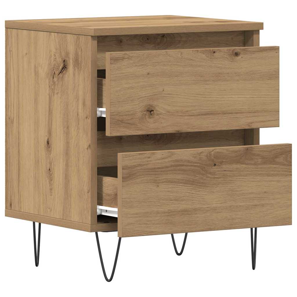 Bedside Cabinet Artisan oak 40 x 35 x 50 cm Engineered wood