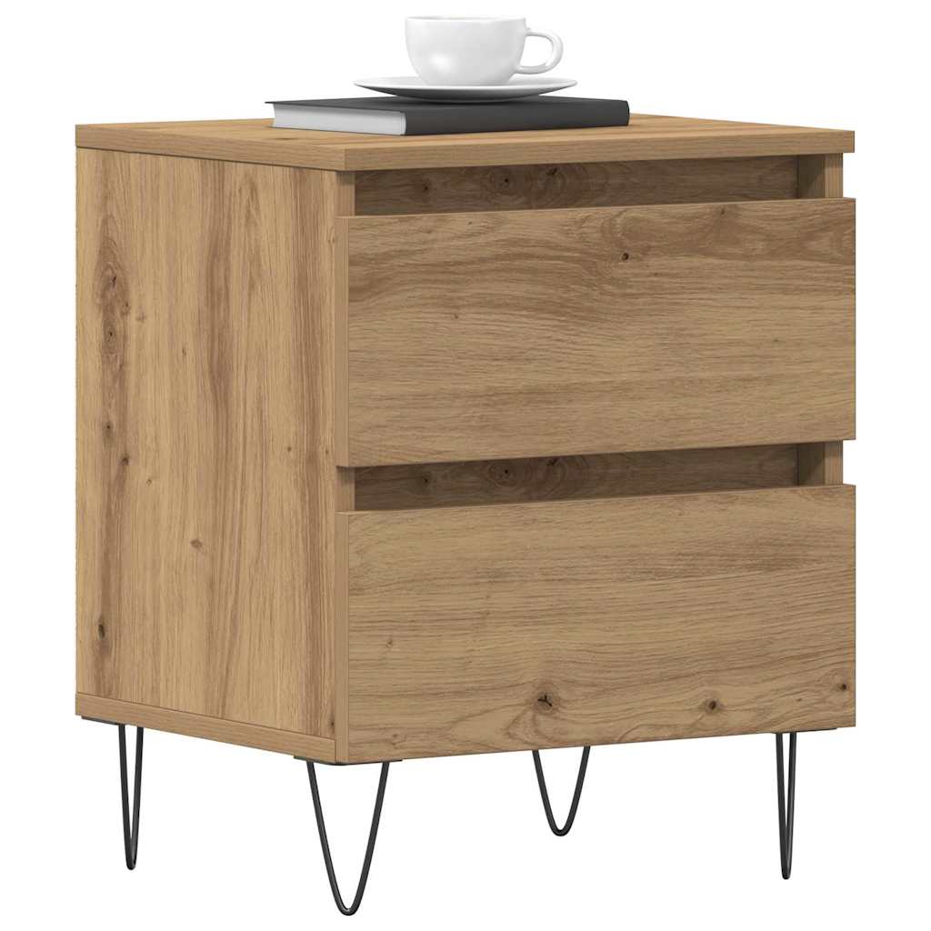 Bedside Cabinet Artisan oak 40 x 35 x 50 cm Engineered wood