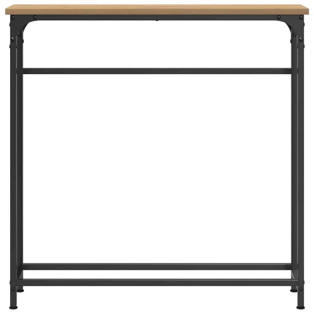 Console Table with Shelf Artisan oak 75 x 19.5 x 75 cm