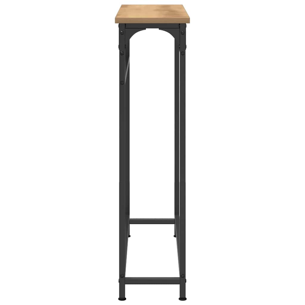 Console Table with Shelf Artisan oak 75 x 19.5 x 75 cm