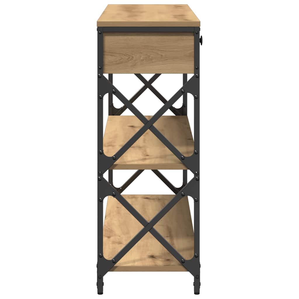 Console Table with Drawer Artisan oak 100 x 28 x 75 cm