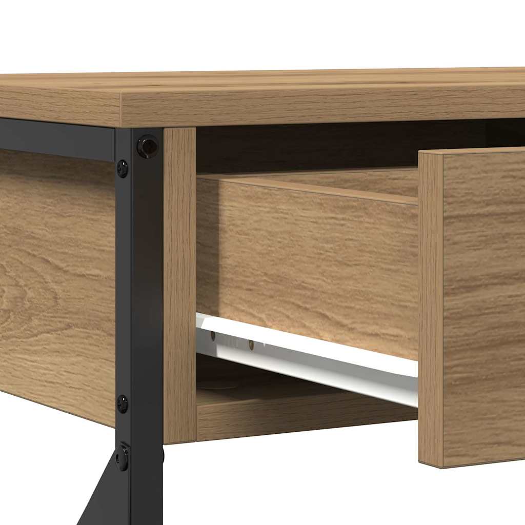 Console Table with Drawer Artisan oak 75 x 28 x 75 cm