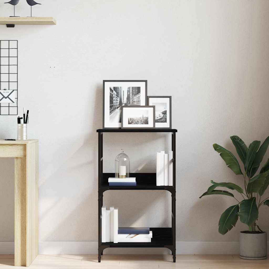 Bookshelf Black oak 50x33x82cm Engineered Wood
