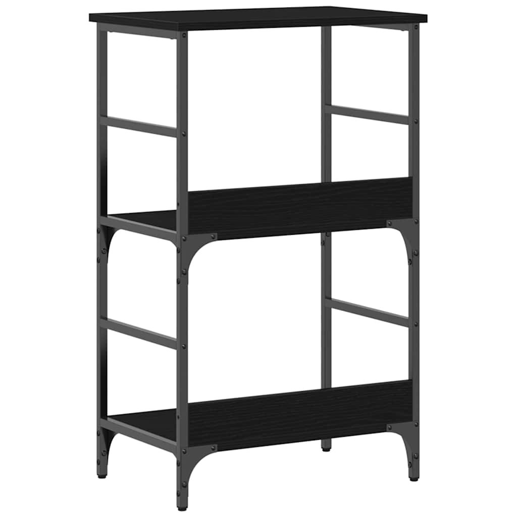 Bookshelf Black oak 50x33x82cm Engineered Wood