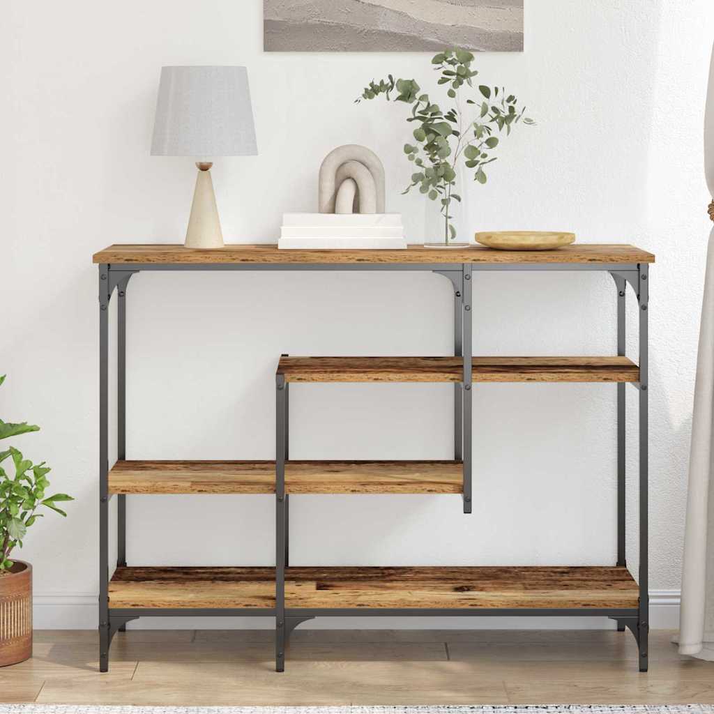 Console Table with Shelf with Storage Old wood 100 x 35 x 75 cm