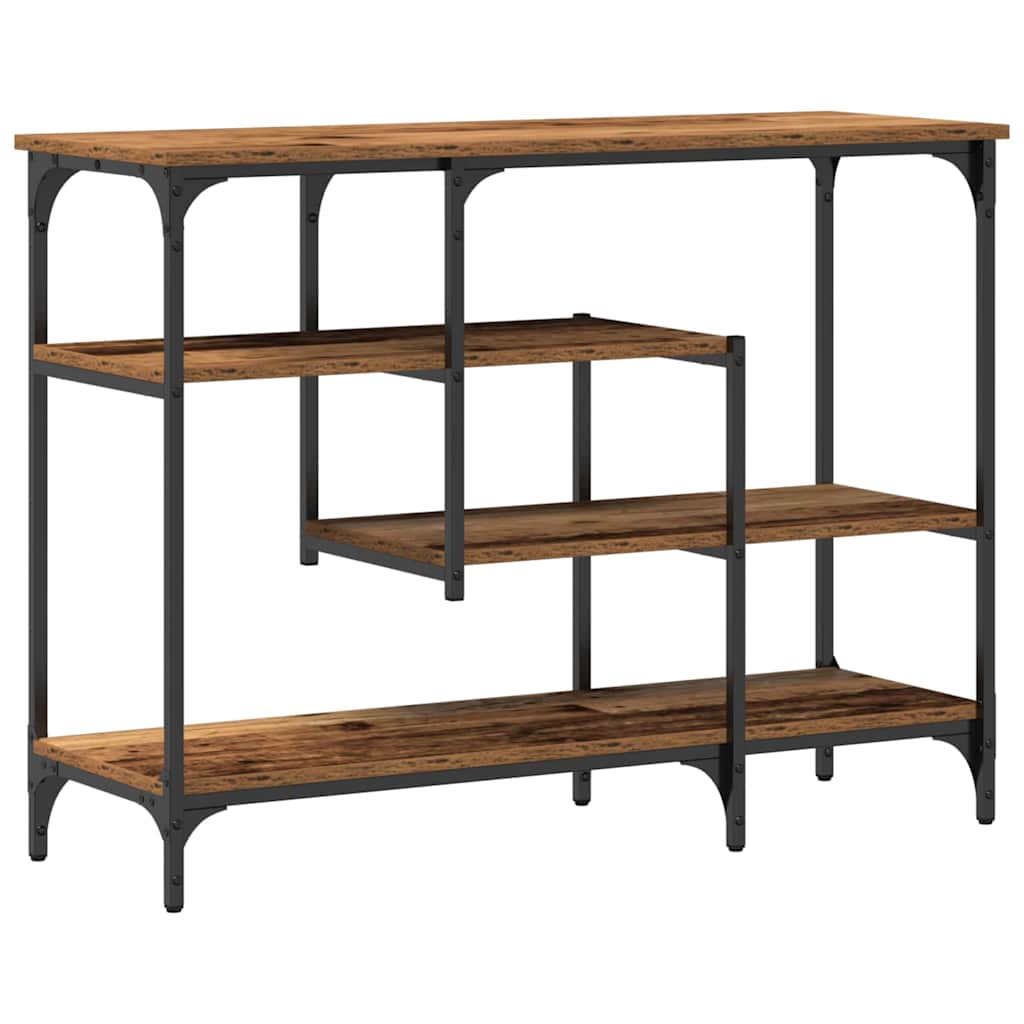 Console Table with Shelf with Storage Old wood 100 x 35 x 75 cm