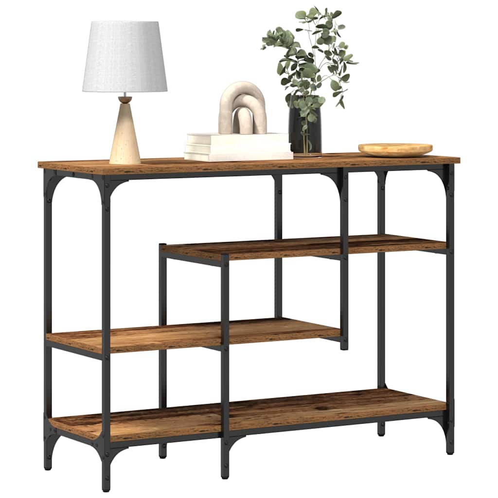 Console Table with Shelf with Storage Old wood 100 x 35 x 75 cm