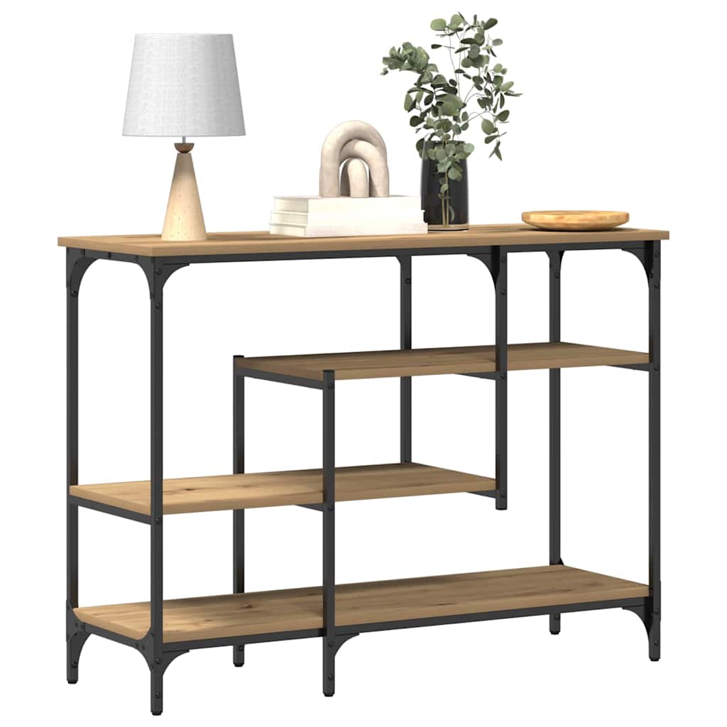 Console Table with Shelf Artisan oak 100 x 35 x 75 cm