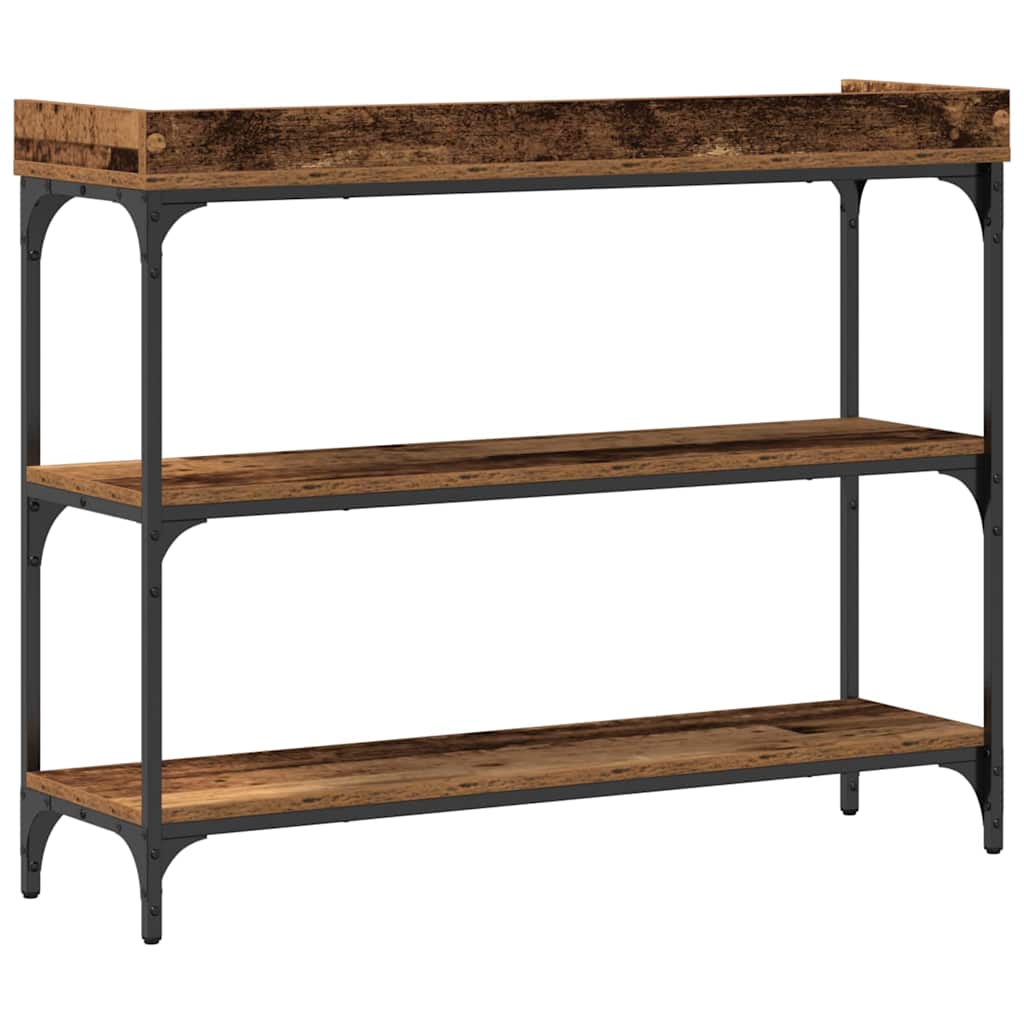 Console Table with Shelf with Storage Old wood 100 x 30 x 80 cm