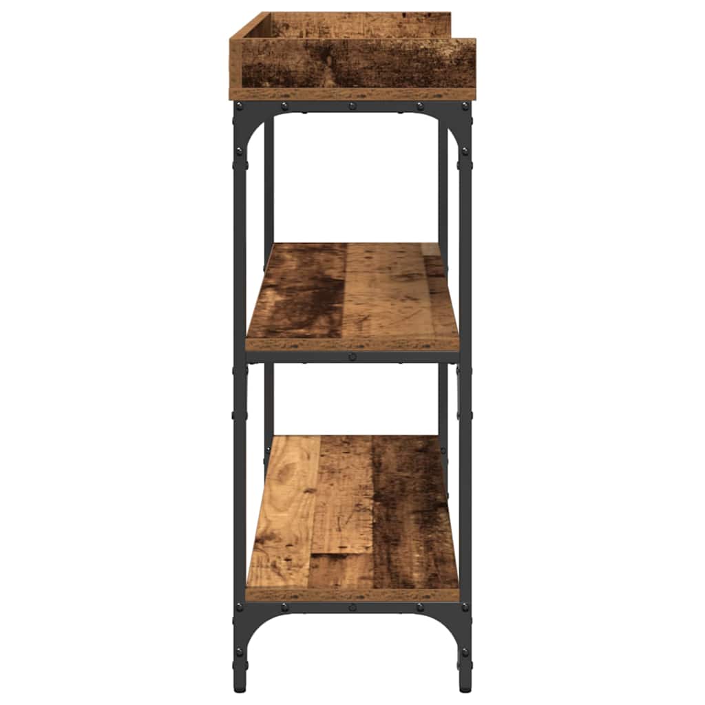 Console Table with Shelf with Storage Old wood 100 x 30 x 80 cm