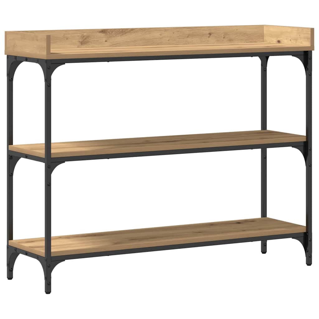 Console Table with Shelf Artisan oak 100 x 30 x 80 cm