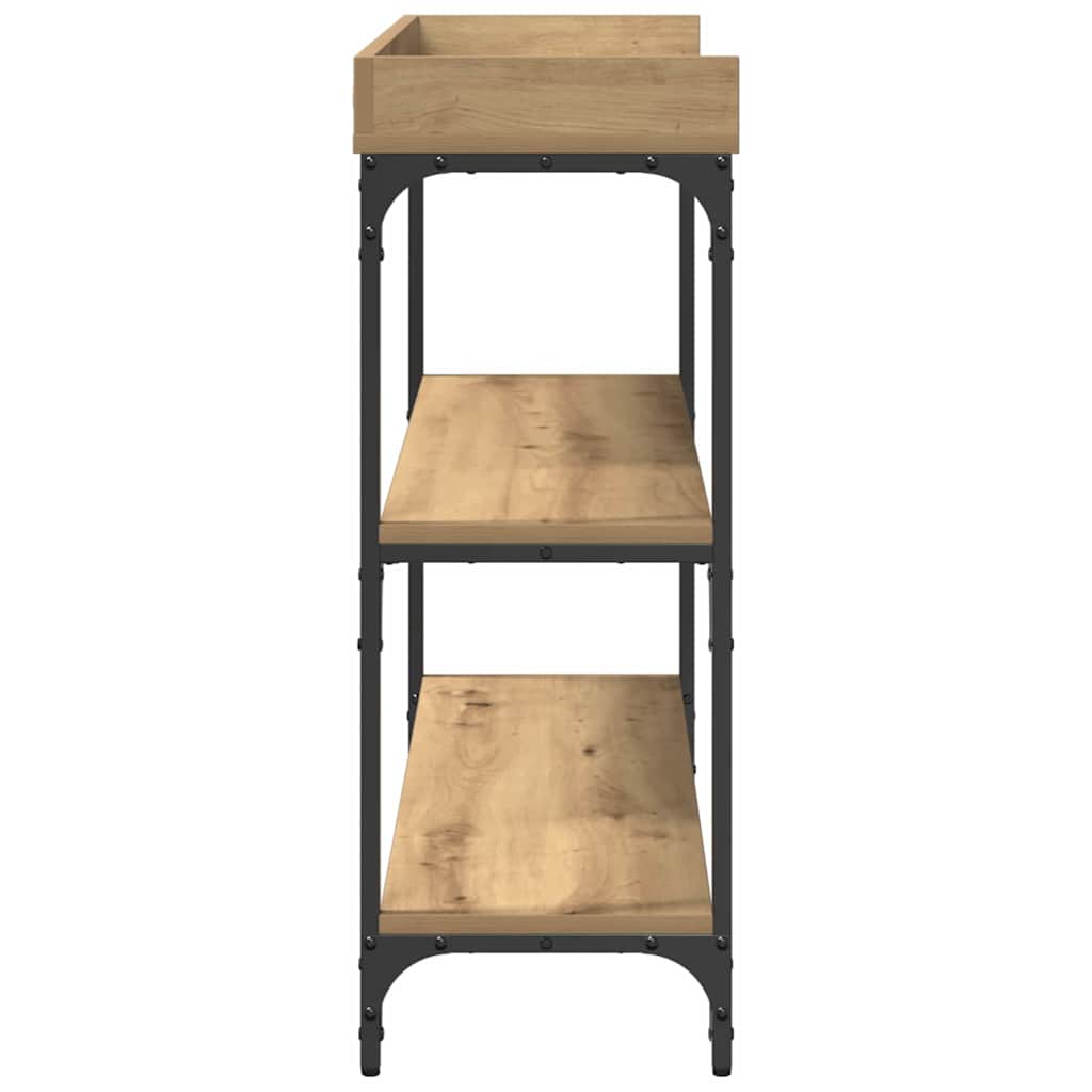 Console Table with Shelf Artisan oak 100 x 30 x 80 cm