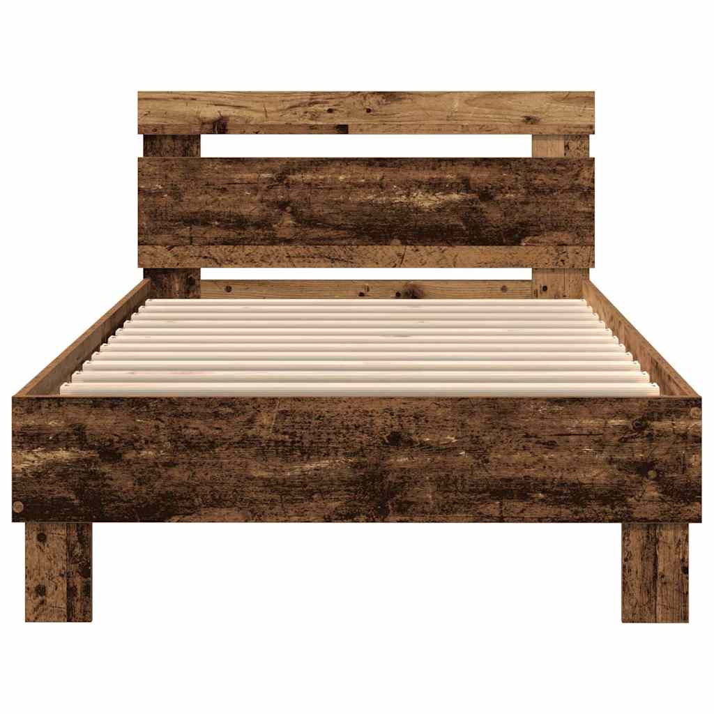 Bed Frame Old wood 90 x 190 cm Engineered wood