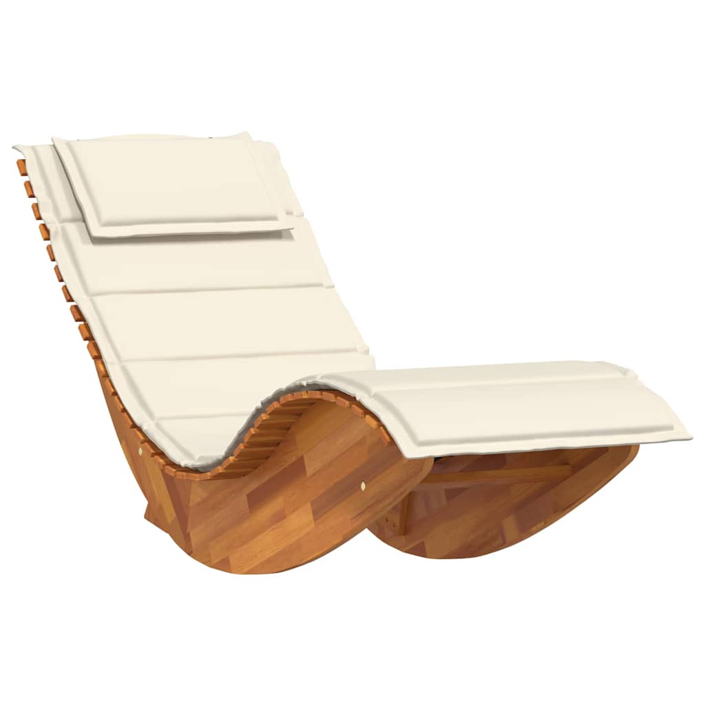 Sun Lounger 2 pcs Brown 60 x 154 x 74cm Solid Acacia wood
