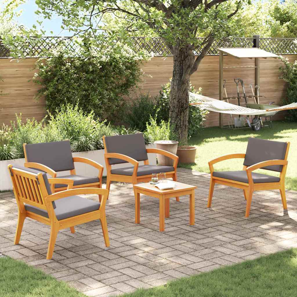Bistro Set 3 pcs Brown 45 x 45 x 38cm Solid Acacia wood