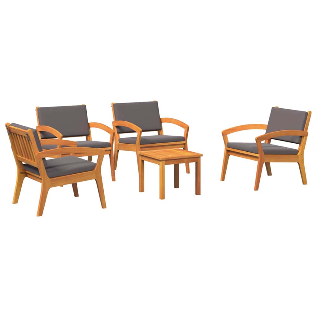 Bistro Set 3 pcs Brown 45 x 45 x 38cm Solid Acacia wood