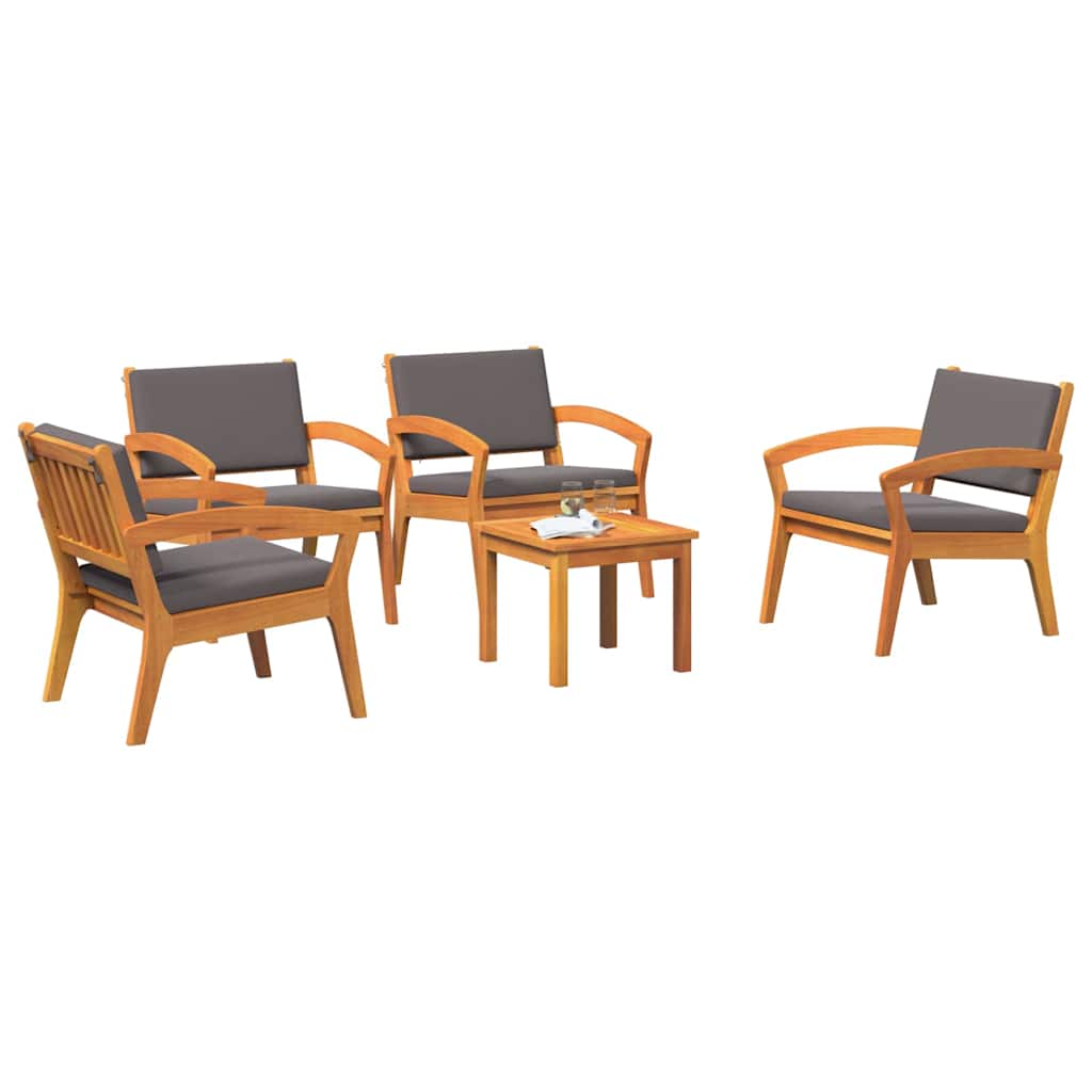 Bistro Set 3 pcs Brown 45 x 45 x 38cm Solid Acacia wood