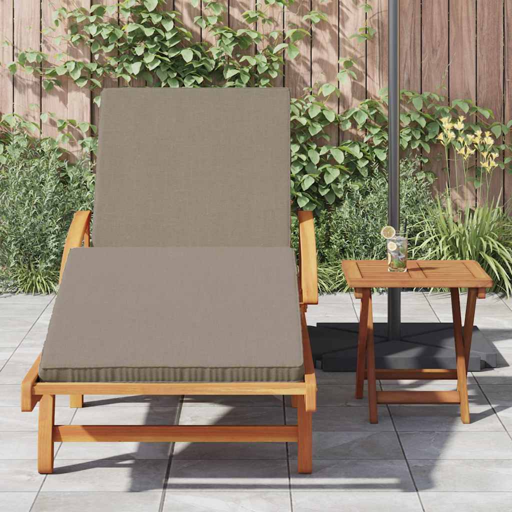 Sun Lounger 2 pcs Taupe 40 x 40 x 40cm Solid Acacia wood