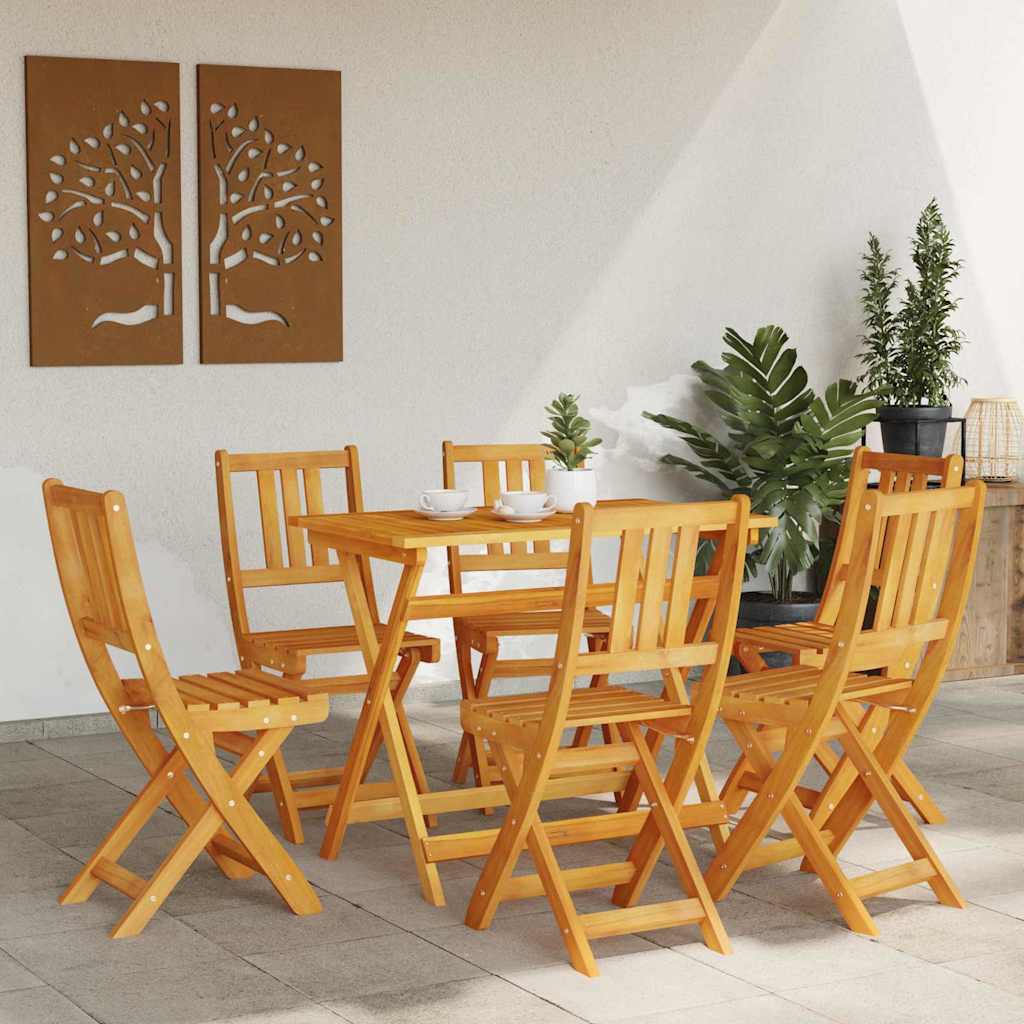 Garden Chair 6 pcs Brown 36 x 46 x 86cm Solid Acacia wood